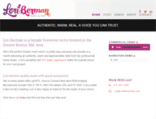 Tablet Screenshot of loribermanvoice.com